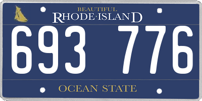 RI license plate 693776
