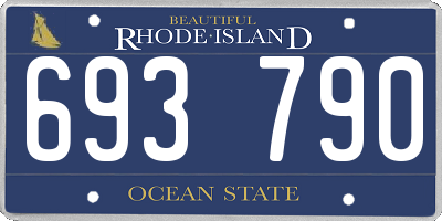 RI license plate 693790