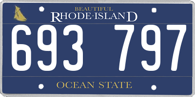 RI license plate 693797