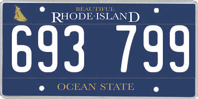 RI license plate 693799