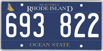 RI license plate 693822