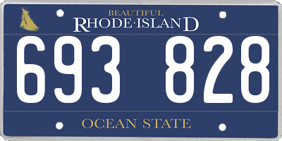 RI license plate 693828