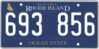RI license plate 693856