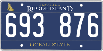 RI license plate 693876