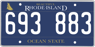 RI license plate 693883