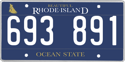 RI license plate 693891