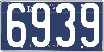 RI license plate 6939