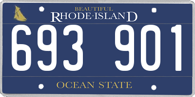 RI license plate 693901