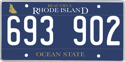 RI license plate 693902