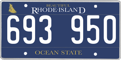 RI license plate 693950