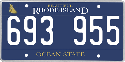 RI license plate 693955