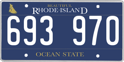 RI license plate 693970