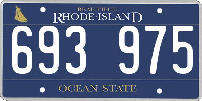 RI license plate 693975