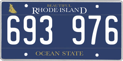 RI license plate 693976