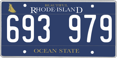 RI license plate 693979
