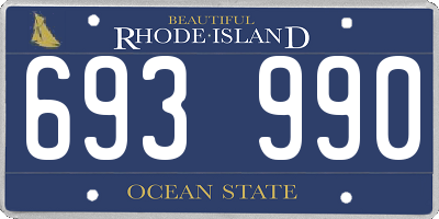 RI license plate 693990