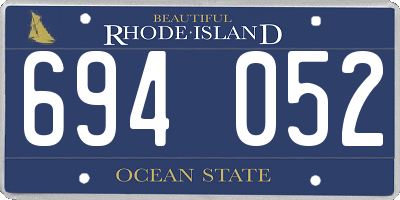 RI license plate 694052