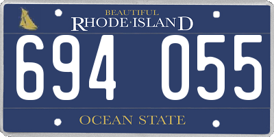 RI license plate 694055