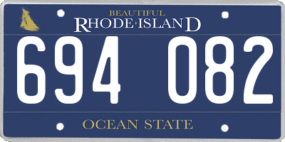 RI license plate 694082