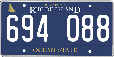 RI license plate 694088