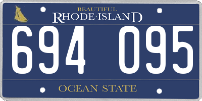 RI license plate 694095