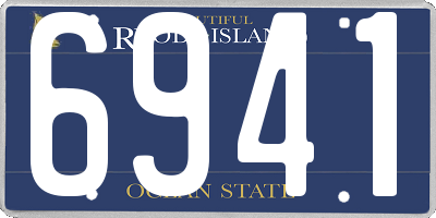 RI license plate 6941