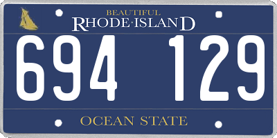 RI license plate 694129