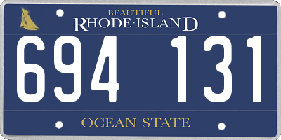 RI license plate 694131