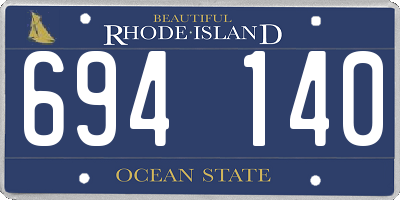 RI license plate 694140