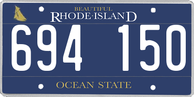 RI license plate 694150