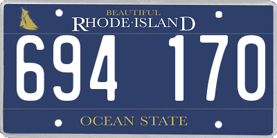 RI license plate 694170