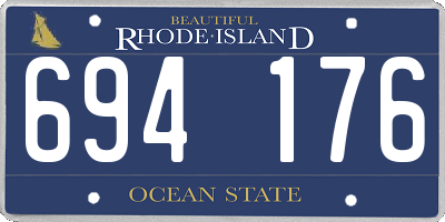 RI license plate 694176