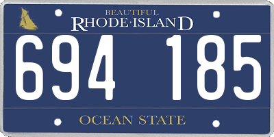 RI license plate 694185