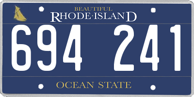 RI license plate 694241