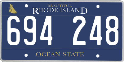 RI license plate 694248