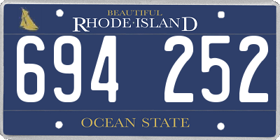RI license plate 694252