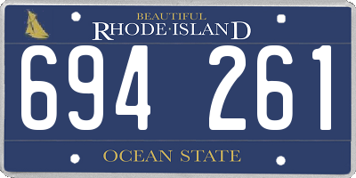 RI license plate 694261