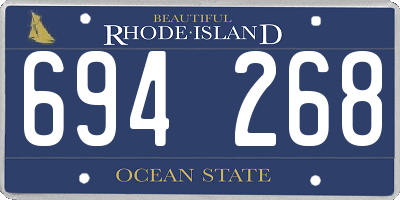 RI license plate 694268