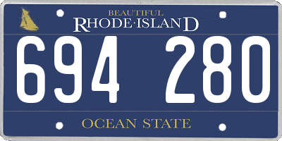 RI license plate 694280