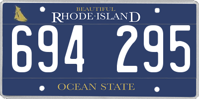 RI license plate 694295