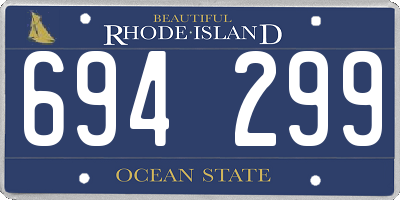RI license plate 694299