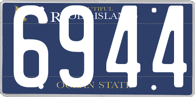 RI license plate 6944