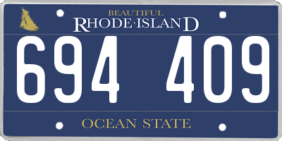 RI license plate 694409