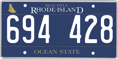 RI license plate 694428
