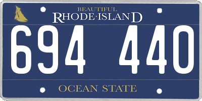RI license plate 694440