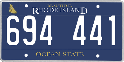 RI license plate 694441