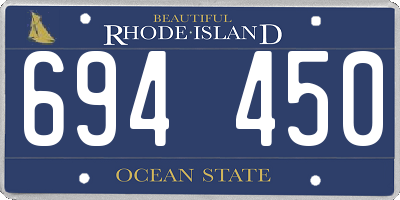 RI license plate 694450