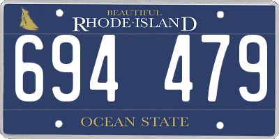 RI license plate 694479