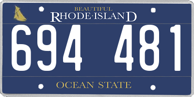 RI license plate 694481