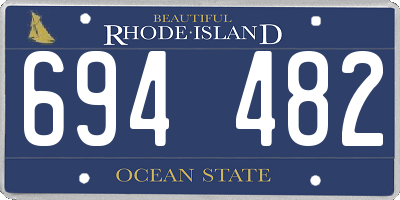 RI license plate 694482